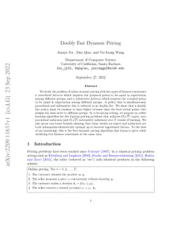 Doubly Fair Dynamic Pricing