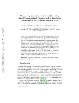 Enhancing Data Diversity for Self-training Based Unsupervised
  Cross-modality Vestibular Schwannoma and Cochlea Segmentation