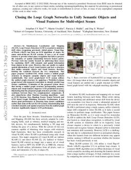 Closing the Loop: Graph Networks to Unify Semantic Objects and Visual
  Features for Multi-object Scenes