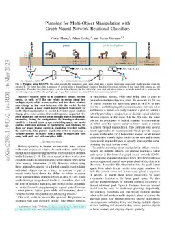 Planning for Multi-Object Manipulation with Graph Neural Network
  Relational Classifiers