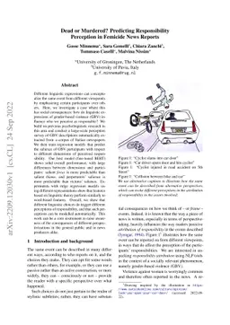 Dead or Murdered? Predicting Responsibility Perception in Femicide News
  Reports