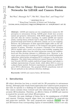 From One to Many: Dynamic Cross Attention Networks for LiDAR and Camera
  Fusion