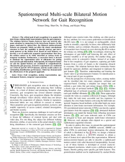 Spatiotemporal Multi-scale Bilateral Motion Network for Gait Recognition
