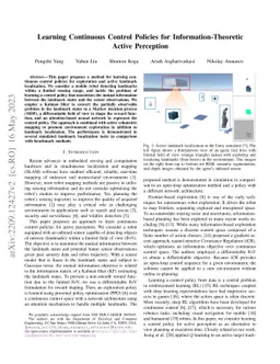 Learning Continuous Control Policies for Information-Theoretic Active
  Perception