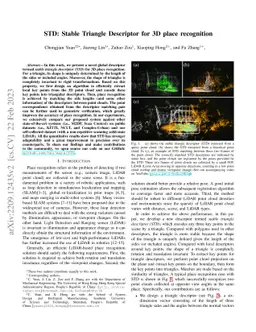 STD: Stable Triangle Descriptor for 3D place recognition
