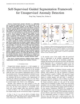 Self-Supervised Guided Segmentation Framework for Unsupervised Anomaly
  Detection