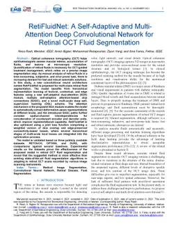RetiFluidNet: A Self-Adaptive and Multi-Attention Deep Convolutional
  Network for Retinal OCT Fluid Segmentation