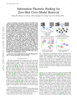 Information-Theoretic Hashing for Zero-Shot Cross-Modal Retrieval