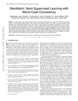 MaxMatch: Semi-Supervised Learning with Worst-Case Consistency