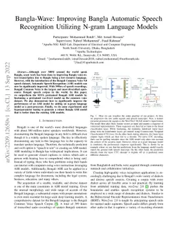 Bangla-Wave: Improving Bangla Automatic Speech Recognition Utilizing
  N-gram Language Models