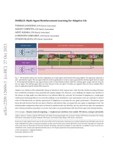 MARLUI: Multi-Agent Reinforcement Learning for Adaptive UIs