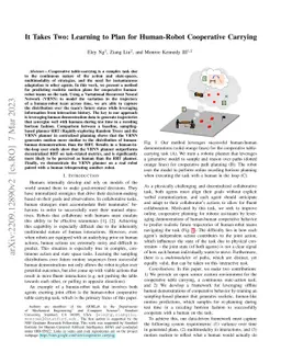 It Takes Two: Learning to Plan for Human-Robot Cooperative Carrying
