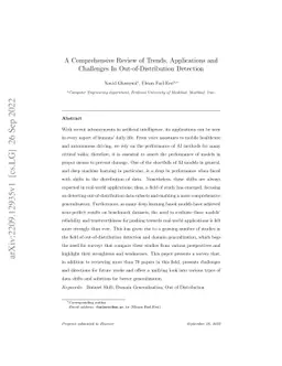 A Comprehensive Review of Trends, Applications and Challenges In
  Out-of-Distribution Detection
