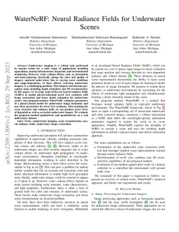 WaterNeRF: Neural Radiance Fields for Underwater Scenes