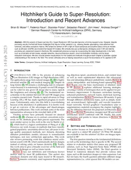Hitchhiker's Guide to Super-Resolution: Introduction and Recent Advances