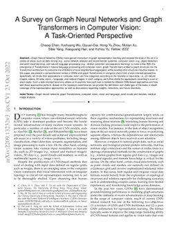 A Survey on Graph Neural Networks and Graph Transformers in Computer
  Vision: A Task-Oriented Perspective