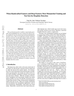 When Handcrafted Features and Deep Features Meet Mismatched Training and
  Test Sets for Deepfake Detection