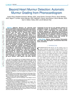 Beyond Heart Murmur Detection: Automatic Murmur Grading from
  Phonocardiogram