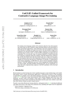 UniCLIP: Unified Framework for Contrastive Language-Image Pre-training