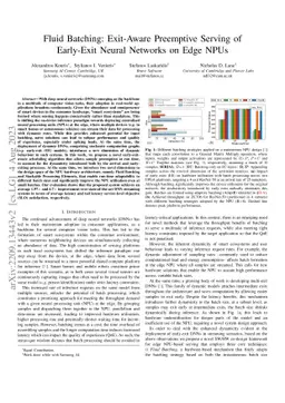 Fluid Batching: Exit-Aware Preemptive Serving of Early-Exit Neural
  Networks on Edge NPUs