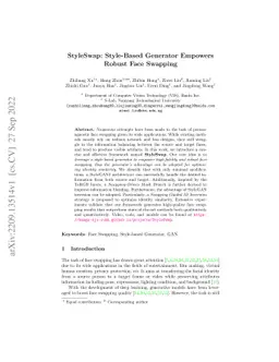 StyleSwap: Style-Based Generator Empowers Robust Face Swapping