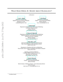 What Does DALL-E 2 Know About Radiology?