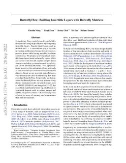 ButterflyFlow: Building Invertible Layers with Butterfly Matrices