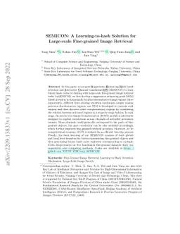 SEMICON: A Learning-to-hash Solution for Large-scale Fine-grained Image
  Retrieval