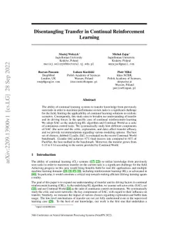 Disentangling Transfer in Continual Reinforcement Learning