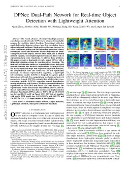 DPNet: Dual-Path Network for Real-time Object Detection with Lightweight
  Attention