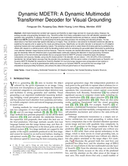 Dynamic MDETR: A Dynamic Multimodal Transformer Decoder for Visual
  Grounding