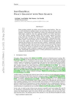 SoftTreeMax: Policy Gradient with Tree Search