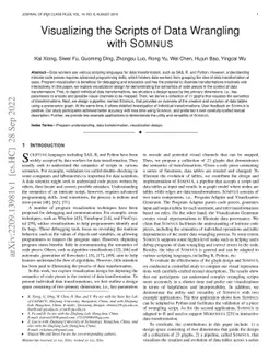 Visualizing the Scripts of Data Wrangling with SOMNUS