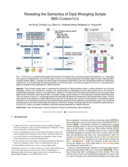 Revealing the Semantics of Data Wrangling Scripts With COMANTICS