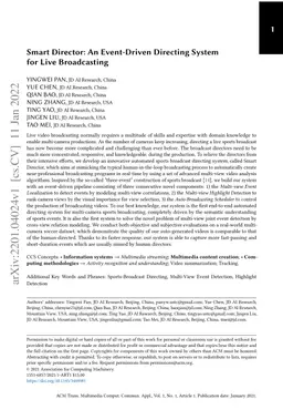 Smart Director: An Event-Driven Directing System for Live Broadcasting