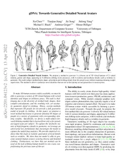 gDNA: Towards Generative Detailed Neural Avatars