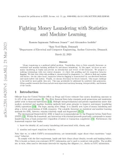 Fighting Money Laundering with Statistics and Machine Learning