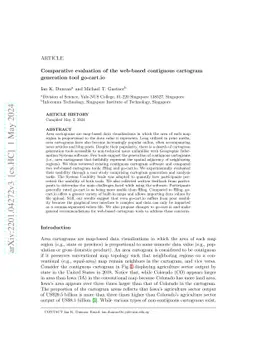 Comparative evaluation of the web-based contiguous cartogram generation
  tool go-cart.io