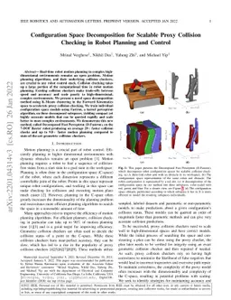Configuration Space Decomposition for Scalable Proxy Collision Checking
  in Robot Planning and Control