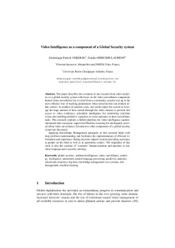 Video Intelligence as a component of a Global Security system