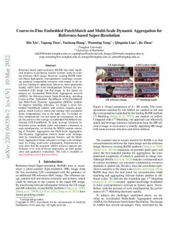 Coarse-to-Fine Embedded PatchMatch and Multi-Scale Dynamic Aggregation
  for Reference-based Super-Resolution