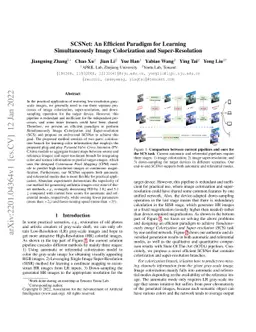 SCSNet: An Efficient Paradigm for Learning Simultaneously Image
  Colorization and Super-Resolution