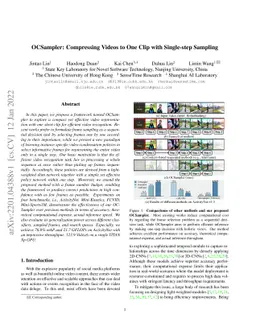 OCSampler: Compressing Videos to One Clip with Single-step Sampling