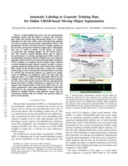 Automatic Labeling to Generate Training Data for Online LiDAR-based
  Moving Object Segmentation