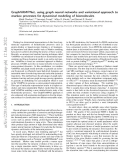 GraphVAMPNet, using graph neural networks and variational approach to
  markov processes for dynamical modeling of biomolecules