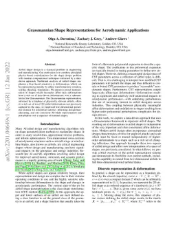 Grassmannian Shape Representations for Aerodynamic Applications