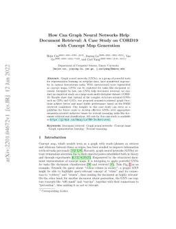 How Can Graph Neural Networks Help Document Retrieval: A Case Study on
  CORD19 with Concept Map Generation