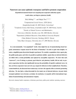 Nanowars can cause epidemic resurgence and fail to promote cooperation