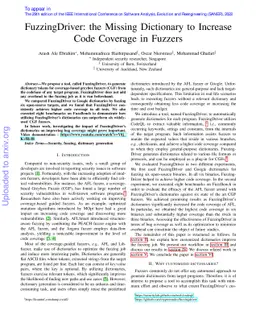FuzzingDriver: the Missing Dictionary to Increase Code Coverage in
  Fuzzers