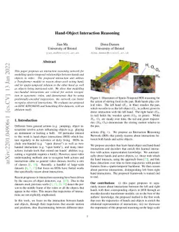 Hand-Object Interaction Reasoning